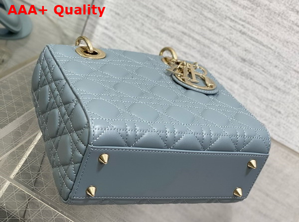 Dior Small Lady Dior My ABCdior Bag in Sky Blue Cannage Lambskin Replica