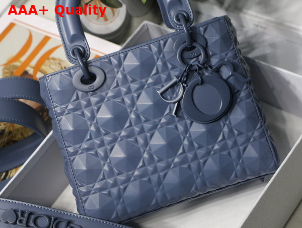 Dior Small Lady Dior My Abcdior Bag Denim Cannage Calfskin with Diamond Motif Replica