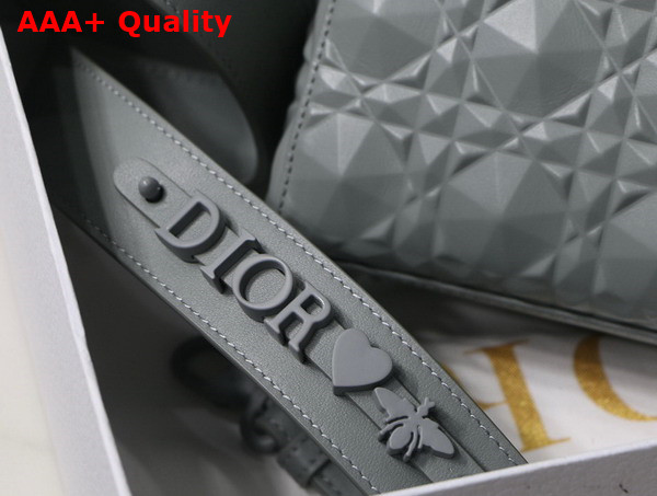 Dior Small Lady Dior My Abcdior Bag Gray Cannage Calfskin with Diamond Motif Replica