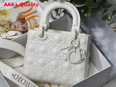 Dior Small Lady Dior My Abcdior Bag Latte Cannage Calfskin with Diamond Motif Replica