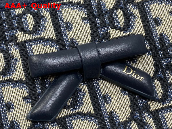 Dior Small Shopping Bag in Blue Dior Oblique Jacauard Replica