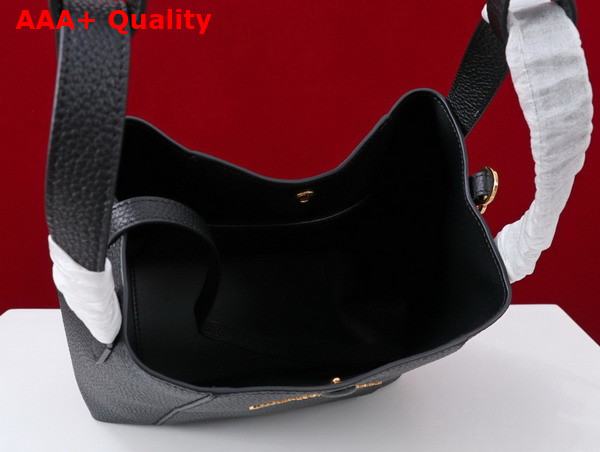 Dior Small Signature Bucket Bag in Black Grained Calfskin Replica