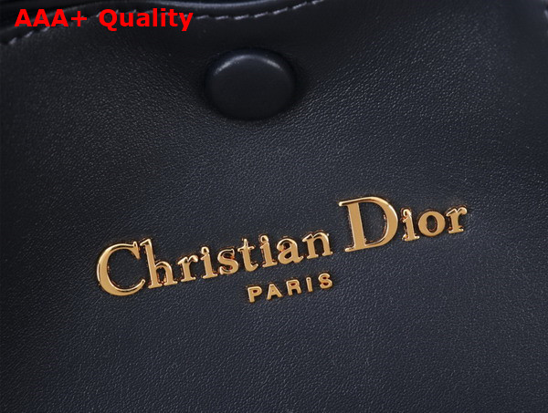Dior Small Signature Bucket Bag in Blue Dior Oblique Jacquard and Smooth Calfskin Replica