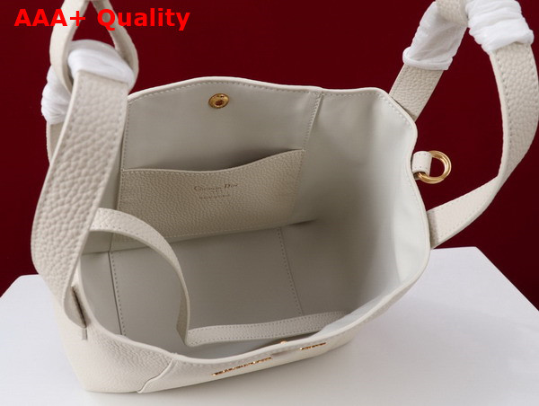 Dior Small Signature Bucket Bag in Latte Grained Calfskin Replica