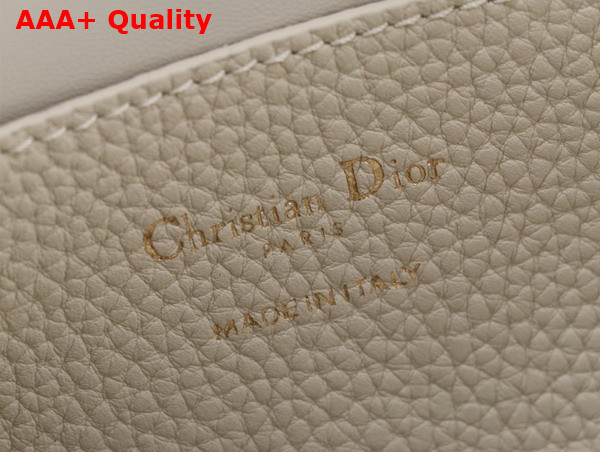 Dior Small Signature Bucket Bag in Latte Grained Calfskin Replica