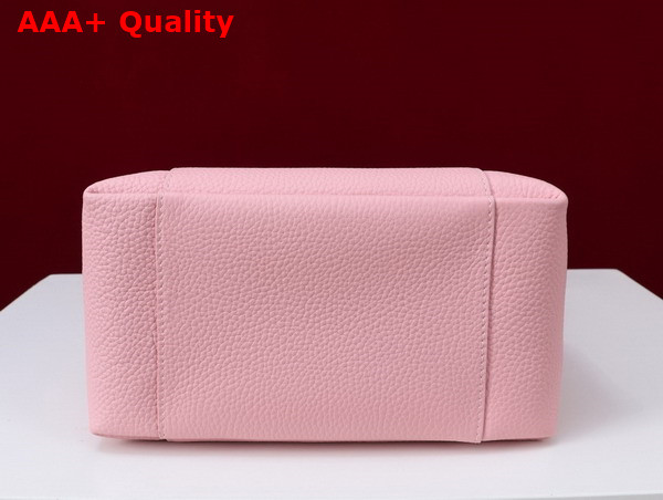 Dior Small Signature Bucket Bag in Pink Grained Calfskin Replica