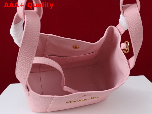Dior Small Signature Bucket Bag in Pink Grained Calfskin Replica