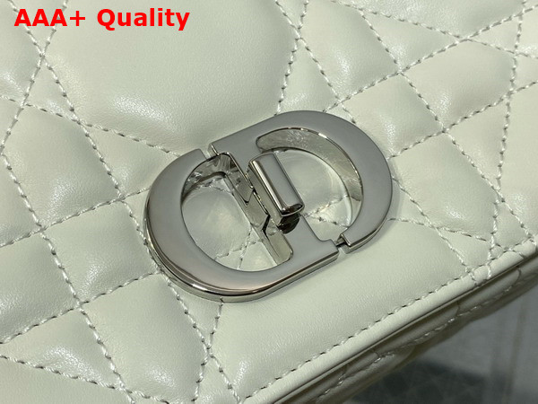 Dior Small Soft Dior Caro Bag in Latte Macrocannage Lambskin Replica
