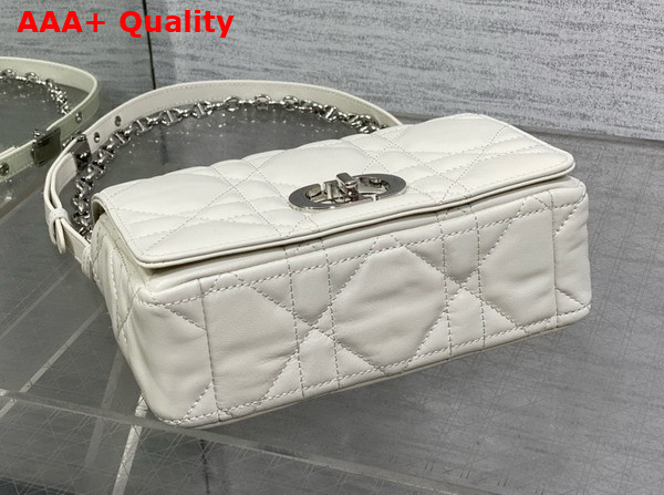 Dior Small Soft Dior Caro Bag in Latte Macrocannage Lambskin Replica