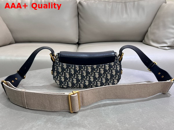 Dior Small Streetchic Bag in Blue Dior Oblique Jacquard and Smooth Calfskin Replica