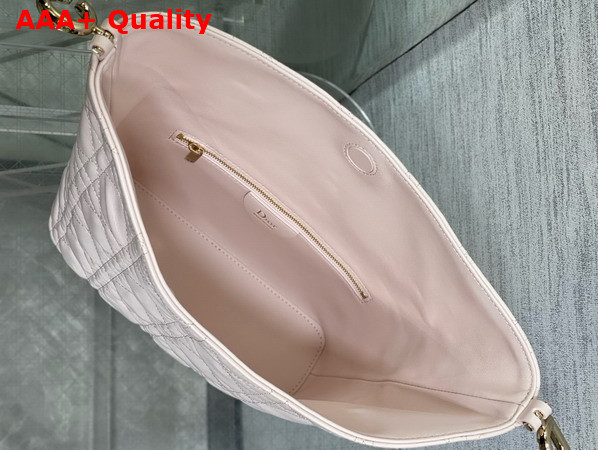 Dior Small Toujours Hobo Bag in Ballet Pink Cannage Lambskin Replica