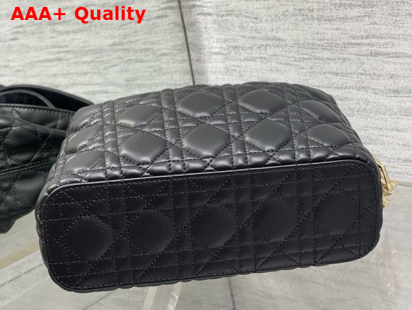 Dior Small Toujours Hobo Bag in Black Cannage Lambskin Replica