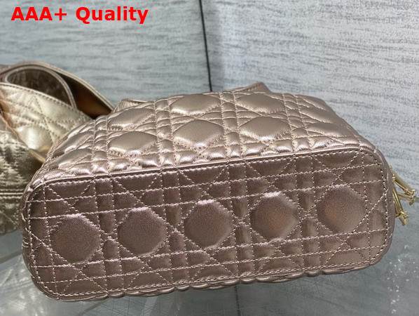 Dior Small Toujours Hobo Bag in Champagne Cannage Lambskin Replica