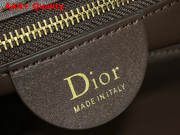 Dior Small Toujours Hobo Bag in Chocolate Cannage Suede Goatskin Replica