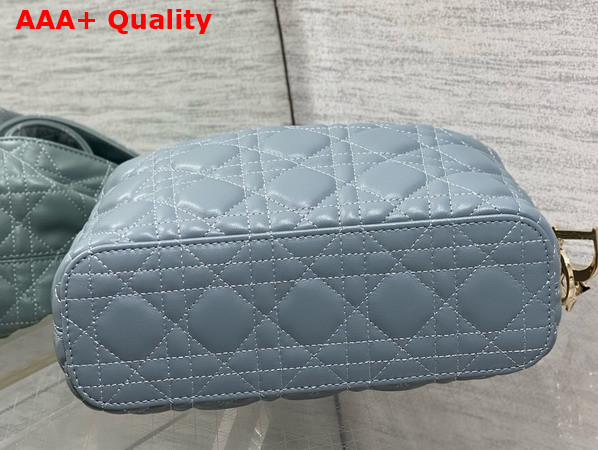 Dior Small Toujours Hobo Bag in Cloud Blue Cannage Lambskin Replica