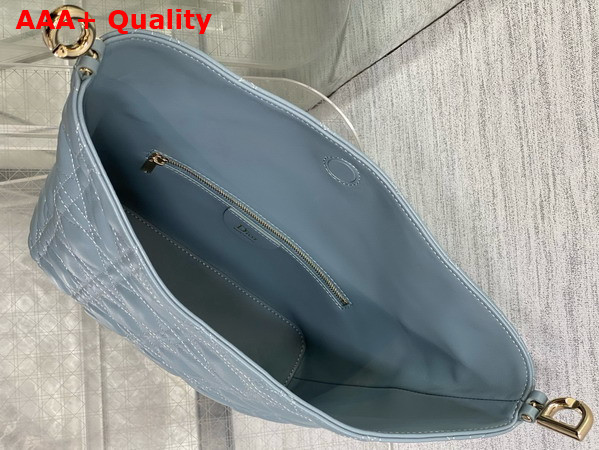 Dior Small Toujours Hobo Bag in Cloud Blue Cannage Lambskin Replica