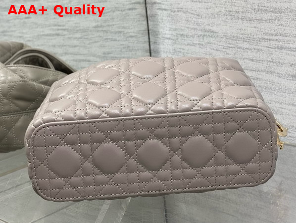 Dior Small Toujours Hobo Bag in Gray Cannage Lambskin Replica