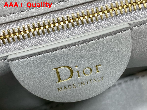 Dior Small Toujours Hobo Bag in Gray Cannage Suede Goatskin Replica