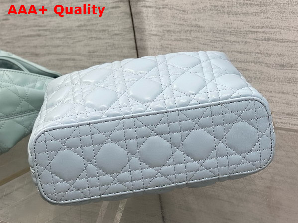 Dior Small Toujours Hobo Bag in Ice Blue Cannage Lambskin Replica