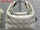 Dior Small Toujours Hobo Bag in Latte Cannage Lambskin Replica