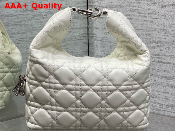 Dior Small Toujours Hobo Bag in Latte Cannage Lambskin Replica