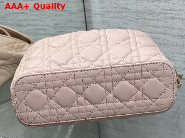 Dior Small Toujours Hobo Bag in Powder Pink Cannage Lambskin Replica