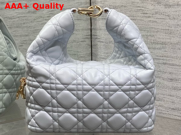 Dior Small Toujours Hobo Bag in Shirt Blue Cannage Lambskin Replica