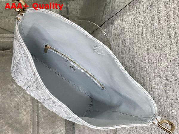 Dior Small Toujours Hobo Bag in Shirt Blue Cannage Lambskin Replica