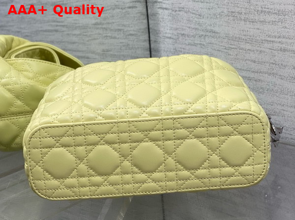 Dior Small Toujours Hobo Bag in Yellow Cannage Lambskin Replica