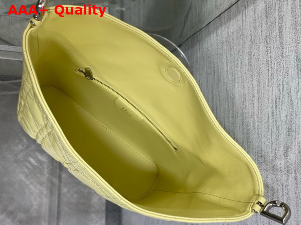Dior Small Toujours Hobo Bag in Yellow Cannage Lambskin Replica