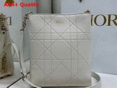 Dior Small Vertical Dior Trianon Bag with Chain Trench Flat Macrocannage Lambskin Replica
