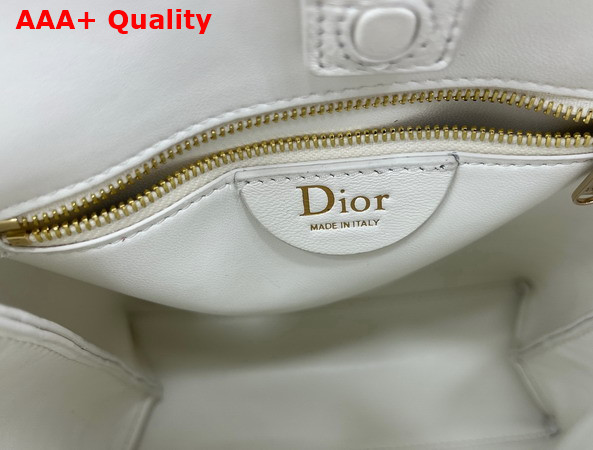 Dior Small Vertical Dior Trianon Bag with Chain Trench Flat Macrocannage Lambskin Replica