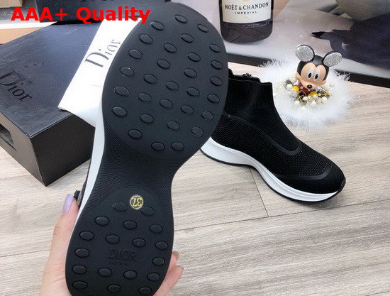 Dior Sock Sneaker in Black Technical Mesh Replica