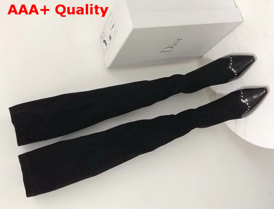 Dior Spectadior Over The Knee Boot in Black Replica