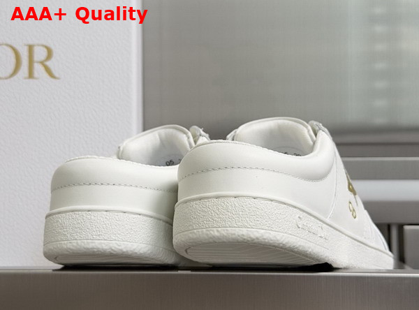 Dior Star Open Back Sneaker in White Calfskin and Suede Calfskin Replica