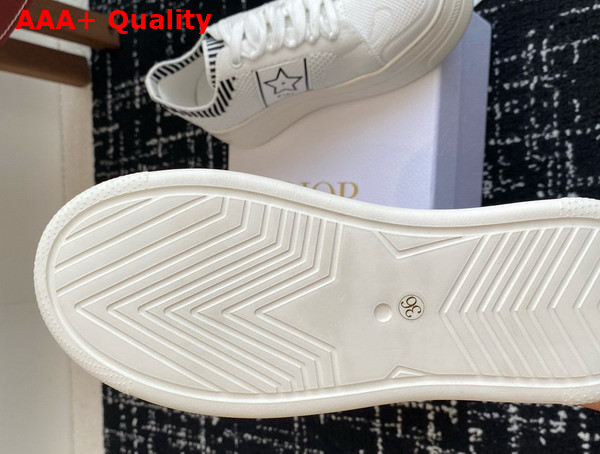 Dior Star Platform Sneaker in White Technical Mesh Replica
