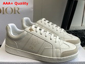 Dior Star Sneaker White Calfskin and Suede Gold Finish Metal Star Replica