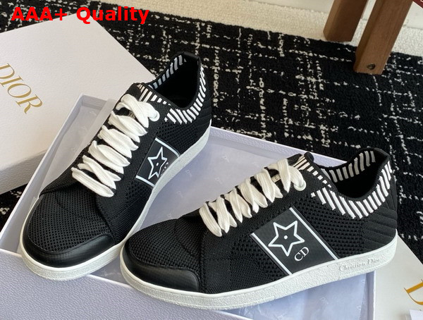 Dior Star Sneaker in Black Technical Mesh Replica