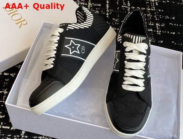 Dior Star Sneaker in Black Technical Mesh Replica