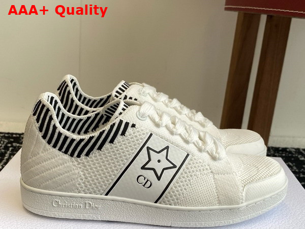 Dior Star Sneaker in White Technical Mesh Replica