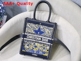 Dior Star Vertical Dior Book Tote Tarot Embroidered Canvas Bag Replica