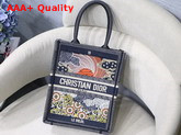 Dior Sun Vertical Dior Book Tote Tarot Embroidered Canvas Bag Replica