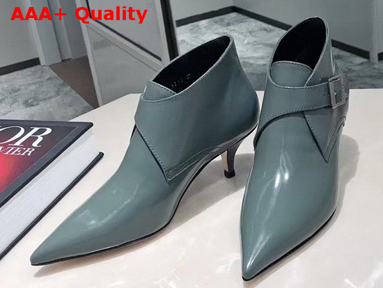 Dior Swing Low Boot in Steel Blue Brushed Calfskin Replica