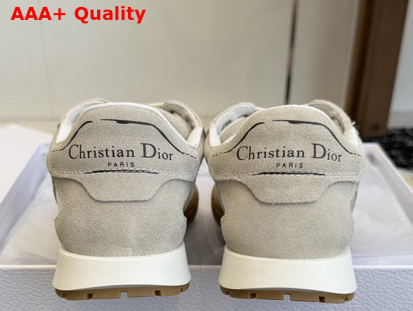 Dior Tech Sneaker Grey Suede Calfskin and Transparent Mesh Replica