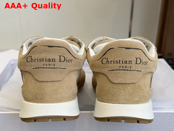 Dior Tech Sneaker Nude Suede Calfskin and Transparent Mesh Replica