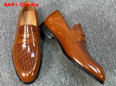 Dior Timeless Loafer in Brown Polished Calfskin with Dior Oblique Gradient Replica