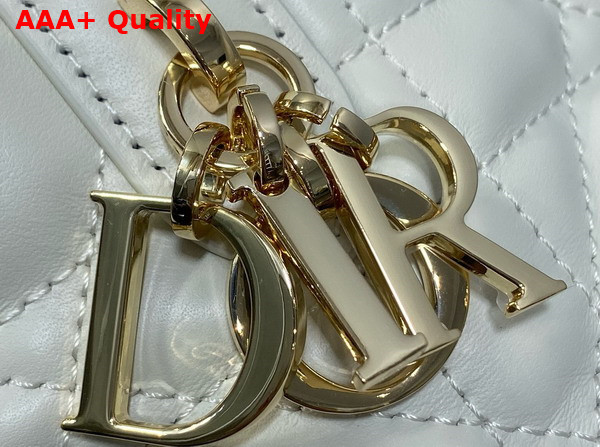 Dior Toujours Vertical Nano Tote Bag in Latte Macrocannage Calfskin Replica