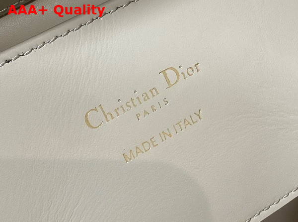 Dior Toujours Vertical Nano Tote Bag in Powder Beige Macrocannage Calfskin Replica