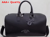 Dior Travel Bag in Black Grained Calfskin Replica