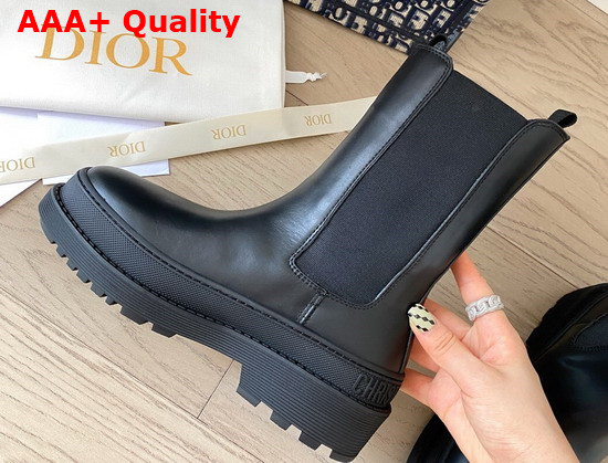 Dior Trial Ankle Boot Black Calfskin Replica